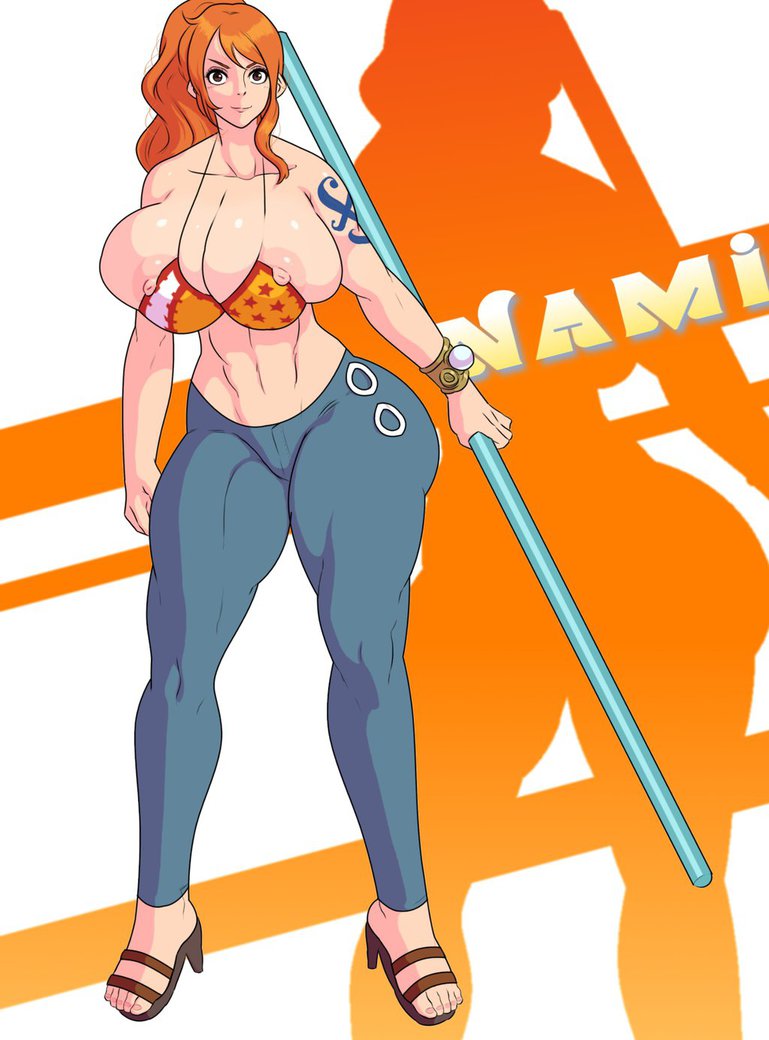 ass big_ass big_breasts breasts jay-marvel nami one_piece