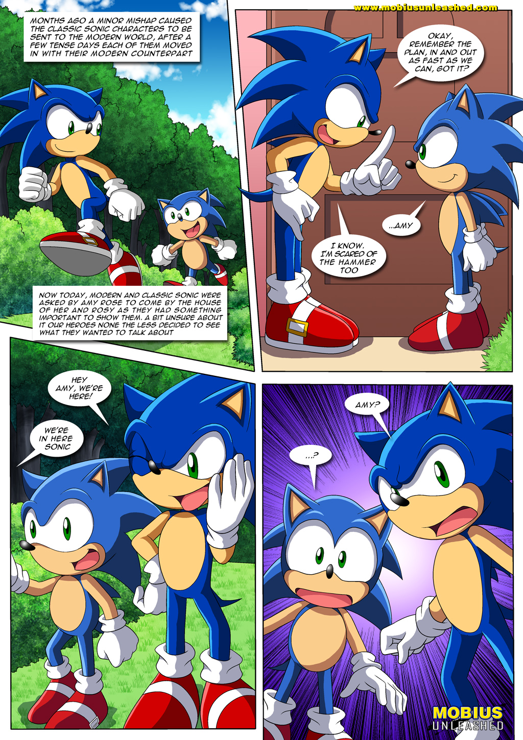 2_girls bbmbbf classic_and_modern_love comic mobius_unleashed multiple_girls palcomix sega sonic_(series) sonic_the_hedgehog sonic_the_hedgehog_(series)