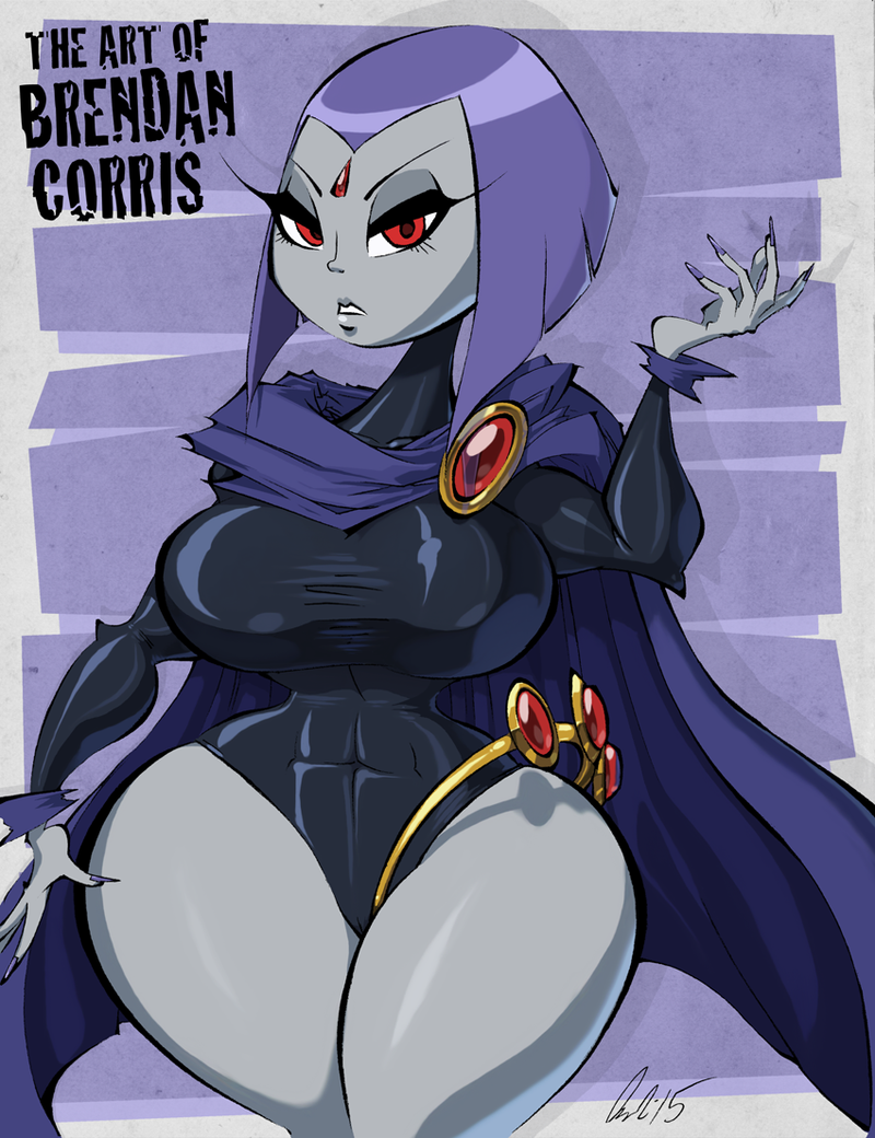 ass big_ass big_breasts breasts brendancorris clothes female hips lips looking_at_viewer milf raven_(dc) slut solo teen_titans text whore wide_hips