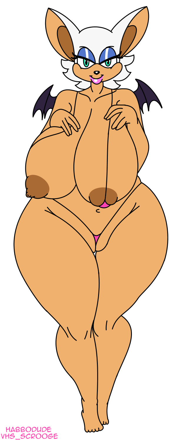 2015 anthro areola bat big_breasts bikini breasts cameltoe chubby clothing erect_nipples female habbodude huge_breasts mammal nipples pussy_floss rouge_the_bat solo sonic_(series) swimsuit thick_thighs vhsdaii wide_hips