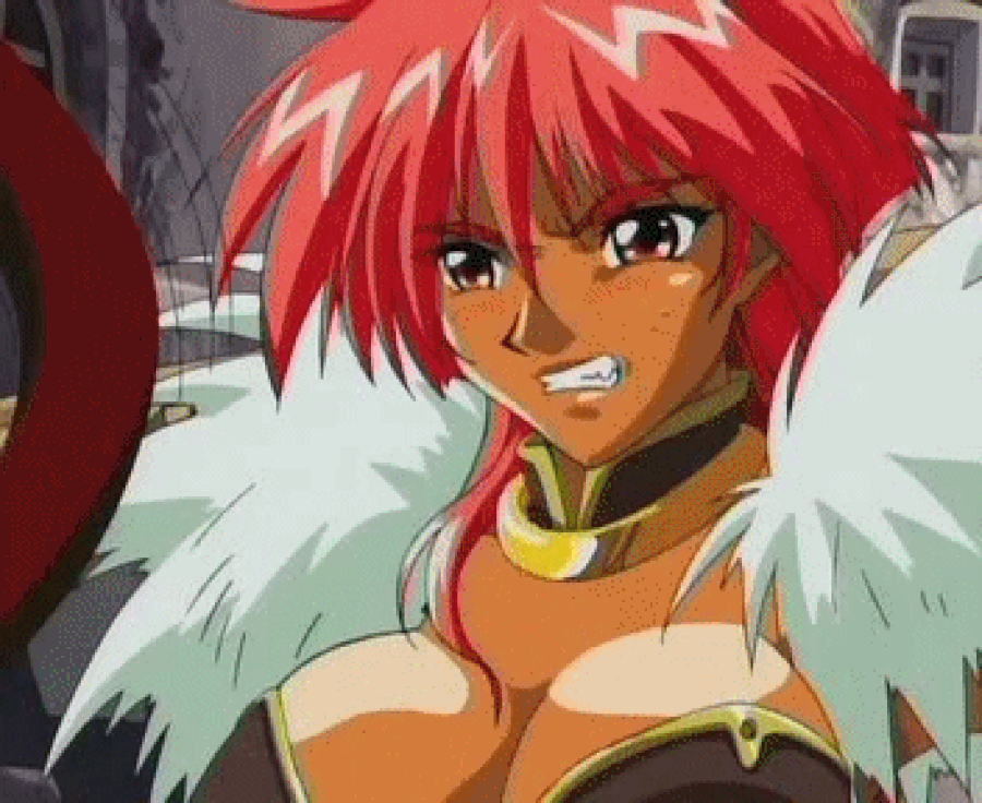animated animated_gif anime ass bra breasts dark_skin gif hentai janet_vanrock navel nipples outfit panties pubic_hair pussy red_eyes red_hair romance_is_in_the_flash_of_the_sword romance_wa_tsurugi_no_kagayaki romance_wa_tsurugi_no_kagayaki_2 whip