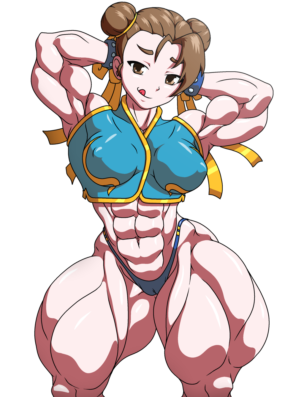 cameltoe chun-li devmfg_(artist) fbb muscle muscular_female street_fighter tagme