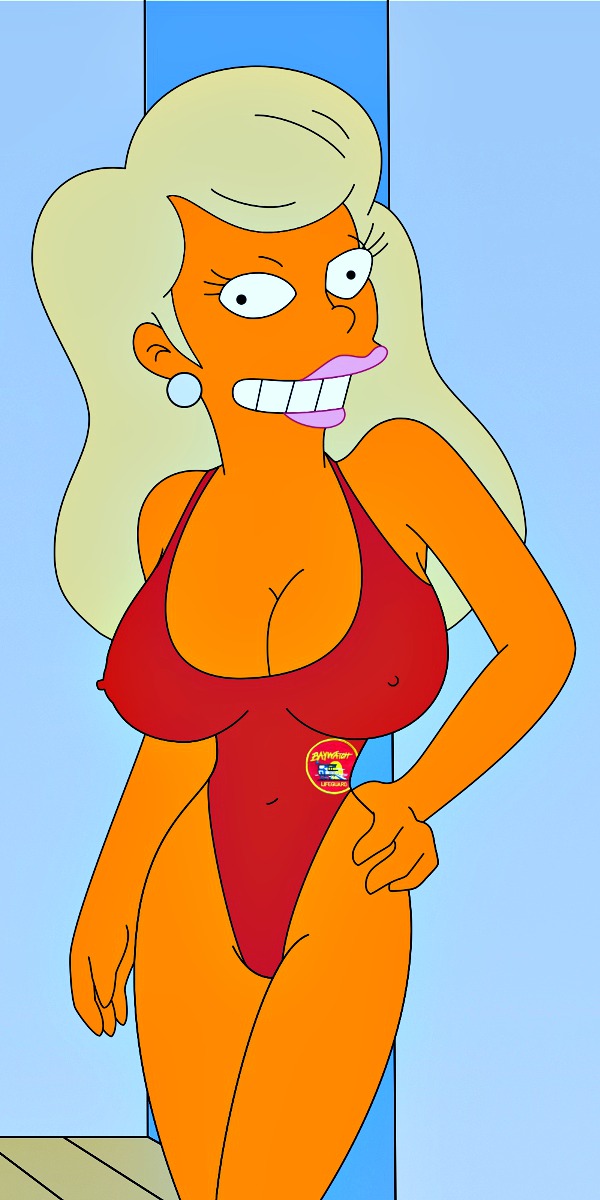 breasts nipples swimsuit the_simpsons titania_(the_simpsons)
