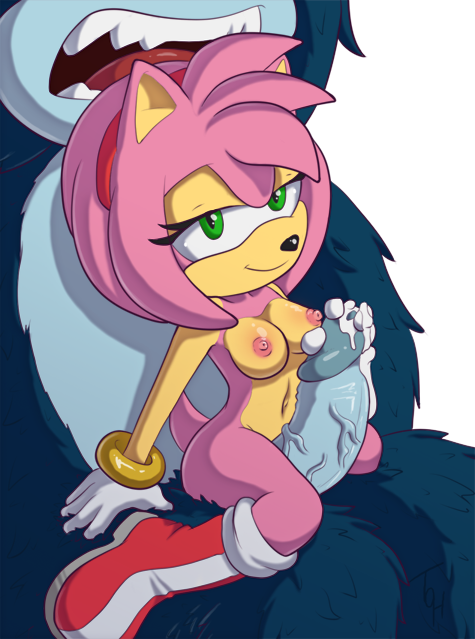 1girl 2014 amy_rose anthro blue_fur blue_hair boots breasts clothing cum cum_on_hand cum_on_penis duo erection footwear fur furry gloves green_eyes hair handjob headband hedgehog looking_at_viewer male male/female mammal navel nipples nude open_mouth orgasm penis pink_fur pink_hair sega sex size_difference size_play smile sonic_(series) sonic_the_hedgehog sonic_the_hedgehog_(series) sonic_the_werehog teasing teeth the_other_half tongue tongue_out video_games werehog