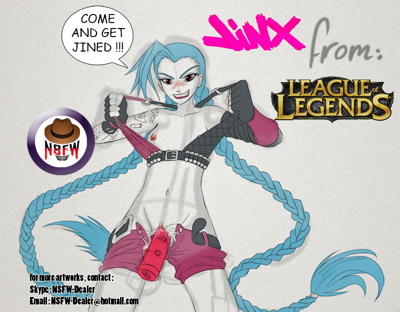 jinx_(league_of_legends) league_of_legends nsfw-dealer_(artist) tagme