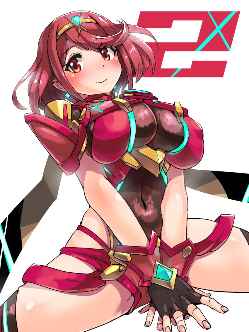 1girl alluring big_breasts breasts eyebrows eyebrows_visible_through_hair female fuckable heroine large_breasts pyra red_hair short_hair xenoblade xenoblade_(series) xenoblade_2 xenoblade_chronicles xenoblade_chronicles_2