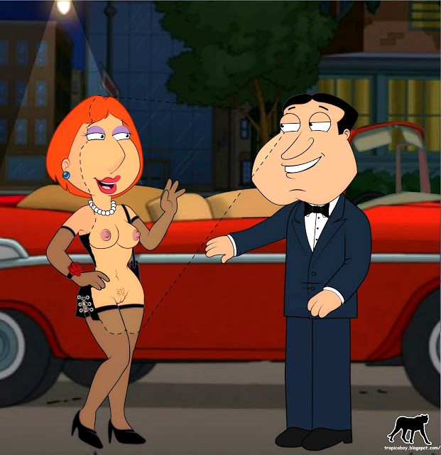 breasts family_guy glenn_quagmire gloves lois_griffin luberne nipples pubic_hair pussy shoes stockings tagme