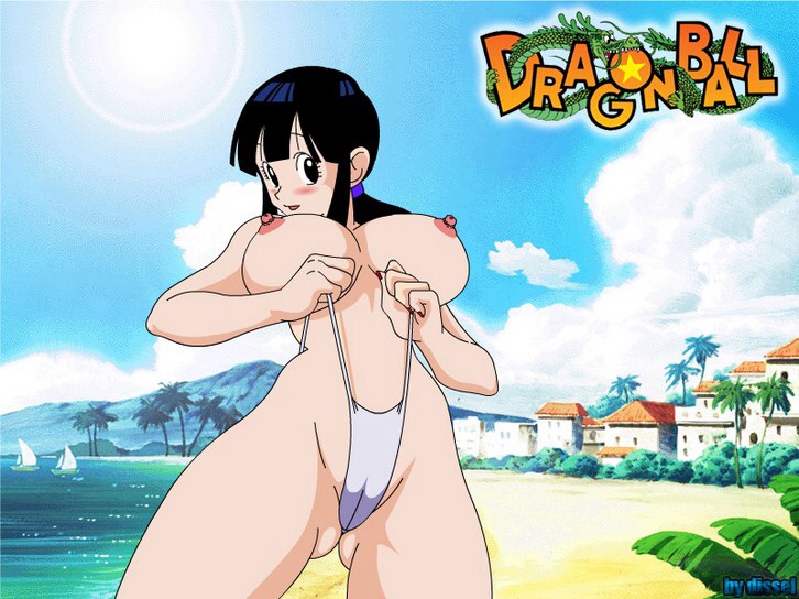 big_breasts bikini breasts chichi dragon_ball_z topless