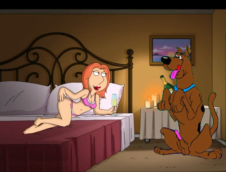 beastiality crossover dog_penis family_guy knot lois_griffin scooby-doo
