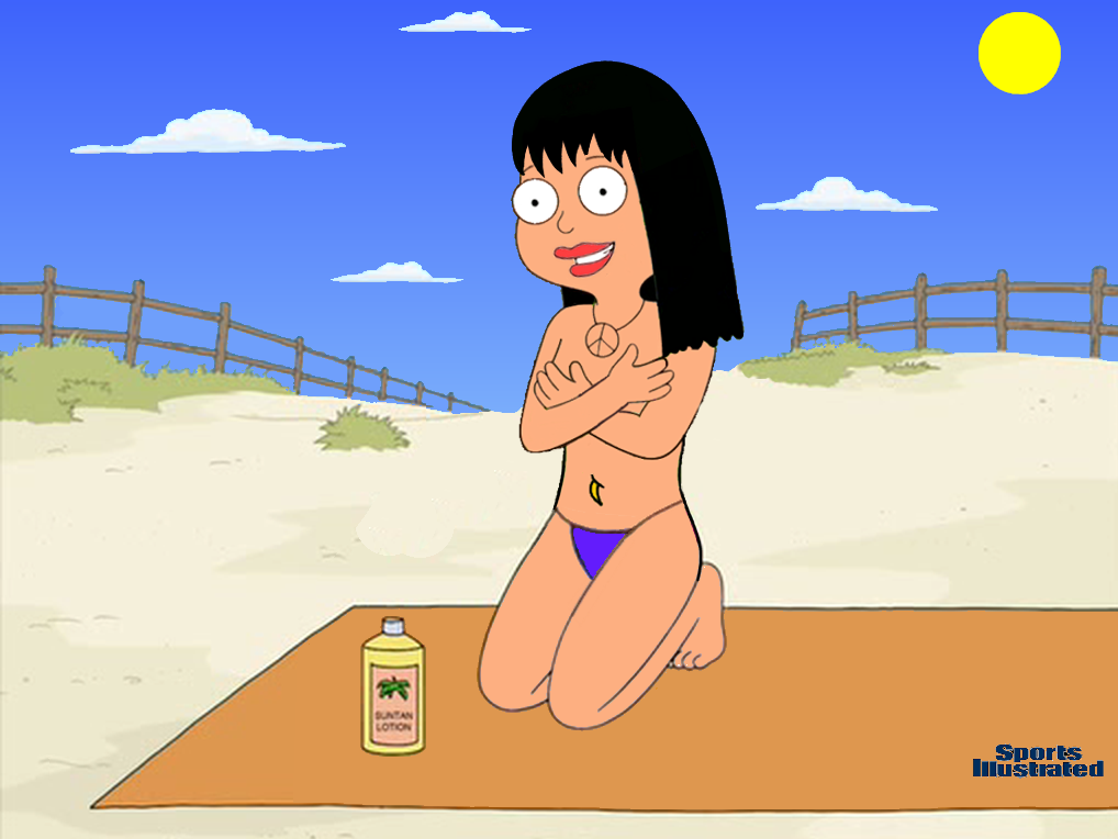 american_dad beach covered hayley_smith teen topless