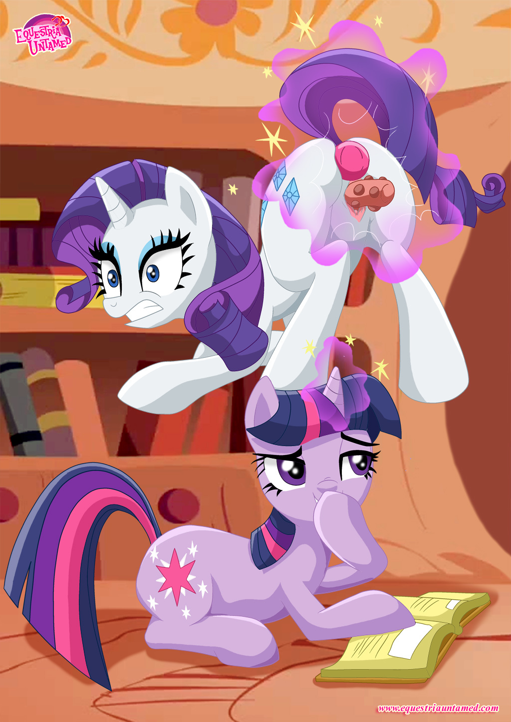 2girls anal anal_insertion ass bbmbbf cutie_mark double_insertion equestria_untamed female_unicorn friendship_is_magic horn multiple_girls my_little_pony palcomix pony rarity rarity_(mlp) sex_toy tagme tail twilight_sparkle twilight_sparkle_(mlp) unicorn vaginal vaginal_insertion