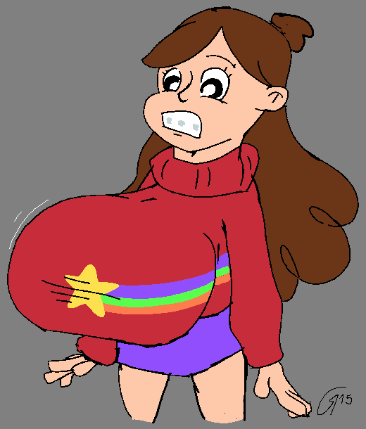 breasts clothed gravity_falls huge_breasts mabel_pines tagme