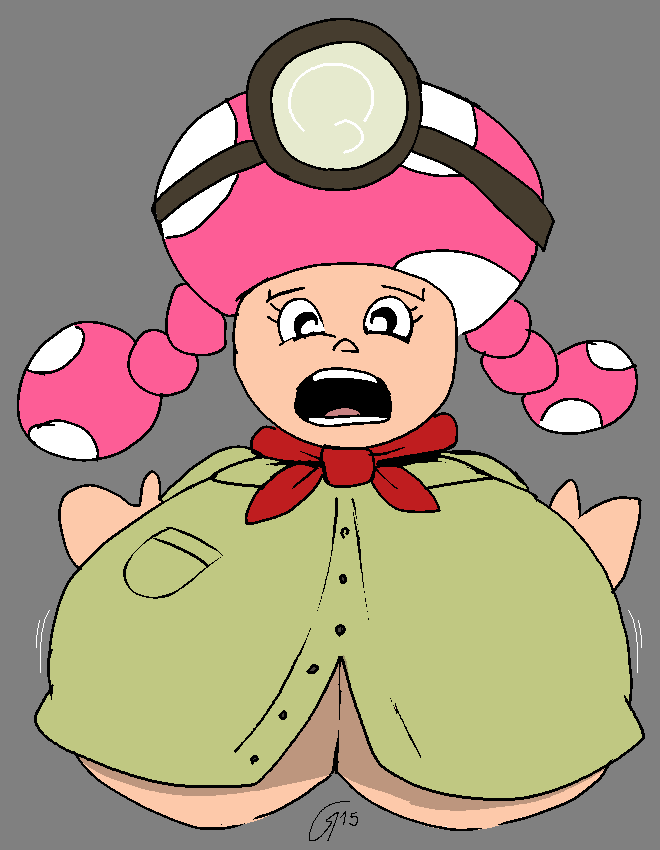 artist_request captain_toad:_treasure_tracker clothed huge_breasts toadette