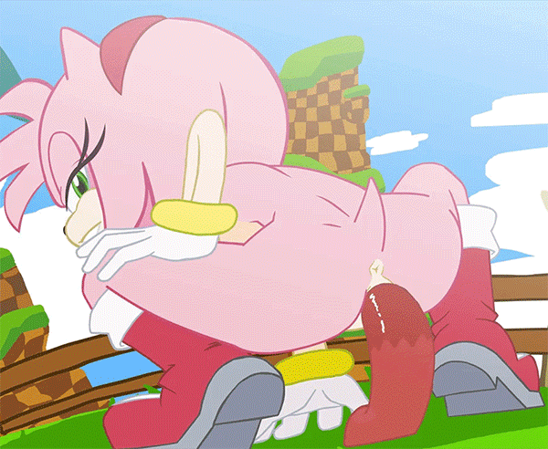 1girl amy_rose animated animated_gif anthro anus ass boots bracelet breasts checkered clothing cloud dildo dildo_sitting eyelashes flash footwear furry gif gloves green_eyes headband hecticarts hedgehog insertion jewelry looking_back mammal nude object_insertion outdoors penetration ring sega sex sex_toy sideboob smile solo sonic_(series) squatting tail vaginal vaginal_insertion vaginal_object_insertion vaginal_penetration