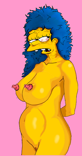 marge_simpson pink_background tagme the_simpsons yellow_skin
