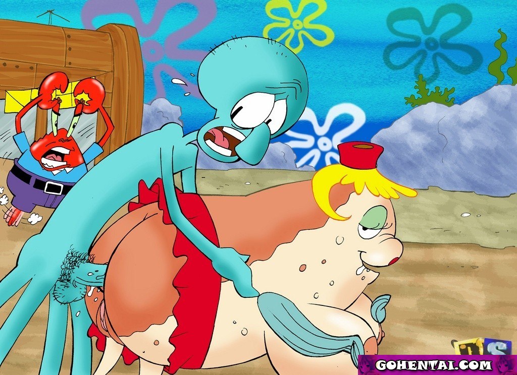 ass cum drawn-sex.com gohentai.com mr._krabs mrs._puff mrs_puff sex spongebob_squarepants squidward_tentacles