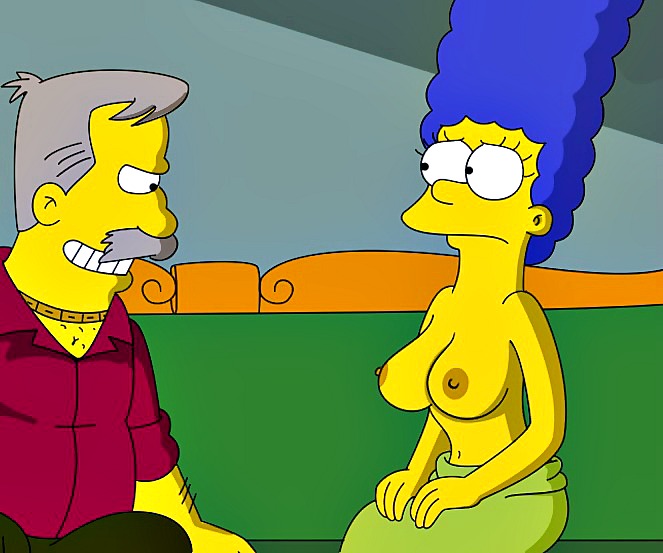 breasts dress marge_simpson nipples the_simpsons yellow_skin