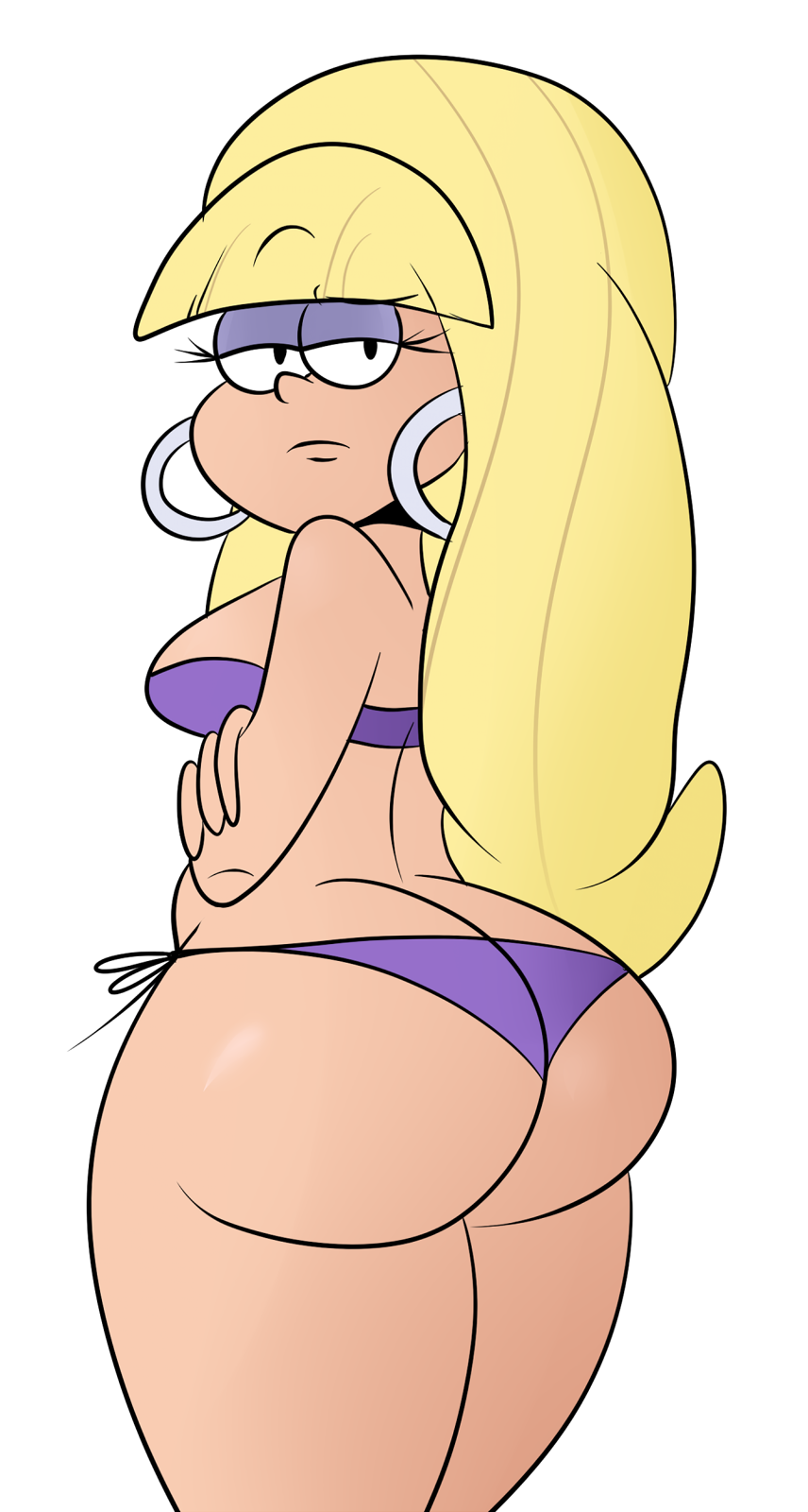 1girl alpha_channel ass ass_cleavage ass_crack back_view bangs big_ass big_breasts bikini blonde_hair breasts bubble_ass bubble_butt butt_crack clothed clothes crossed_arms disney disney_channel earrings eyelashes eyeshadow female_only for_sticker_use gravity_falls hair half-closed_eyes hoop_earrings huge_ass huge_breasts human large_ass large_breasts long_hair looking_at_viewer looking_back medium_breasts pacifica_northwest pawg png purple_bikini raised_eyebrow round_ass scobionicle99 sexy sexy_ass sexy_body sexy_breasts shiny shiny_skin side-tie_bikini sideboob smelly_ass smooth_skin solo standing sticker_template swimsuit thick_thighs thong transparent_background transparent_png very_long_hair wide_hips