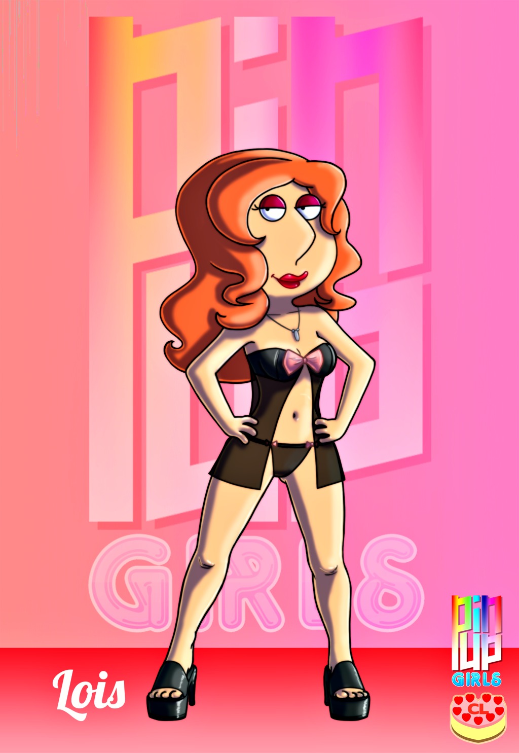 breasts family_guy high_heels lois_griffin panties
