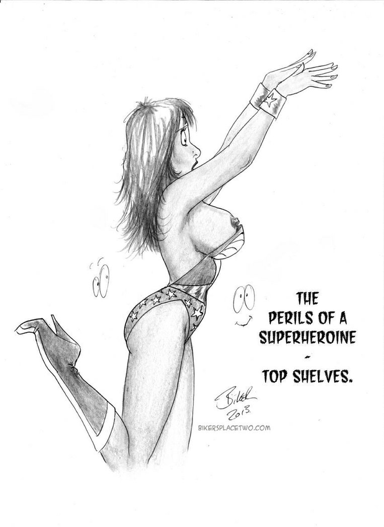 bikerbloke breasts dc_comics funny nipple_slip wonder_woman