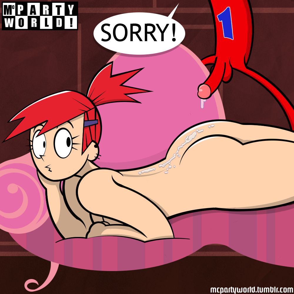 ass cum foster's_home_for_imaginary_friends frankie_foster laying_down mcpartyworld penis