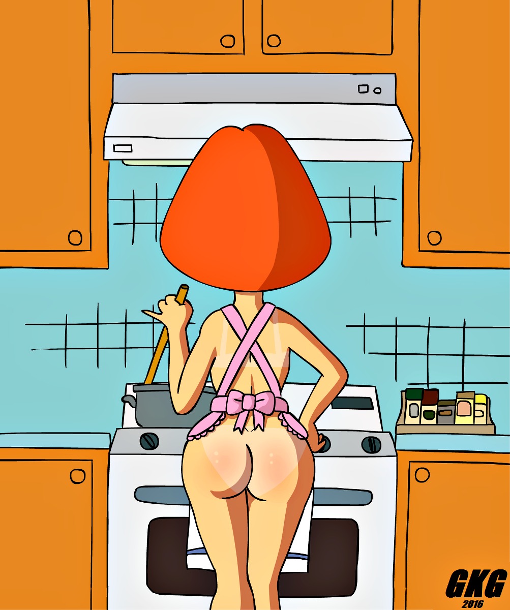 2016 apron artist_name ass family_guy gkg lois_griffin nude sexy_ass tan_line