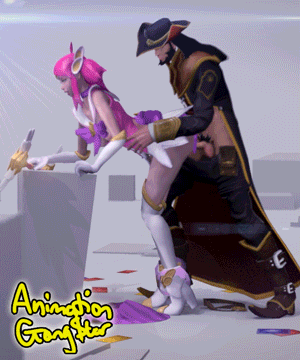 3d animated animation_gangstar doggy_position from_behind gif high_heel_boots league_of_legends loop lux luxanna_crownguard male/female sex star_guardian_lux star_guardian_series tied_hair twin_tails twisted_fate
