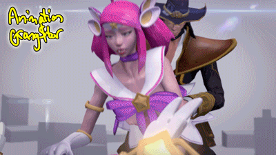 3d animated animation_gangstar doggy_position from_behind gif league_of_legends loop lux luxanna_crownguard male/female sex star_guardian_lux star_guardian_series tied_hair twin_tails twisted_fate