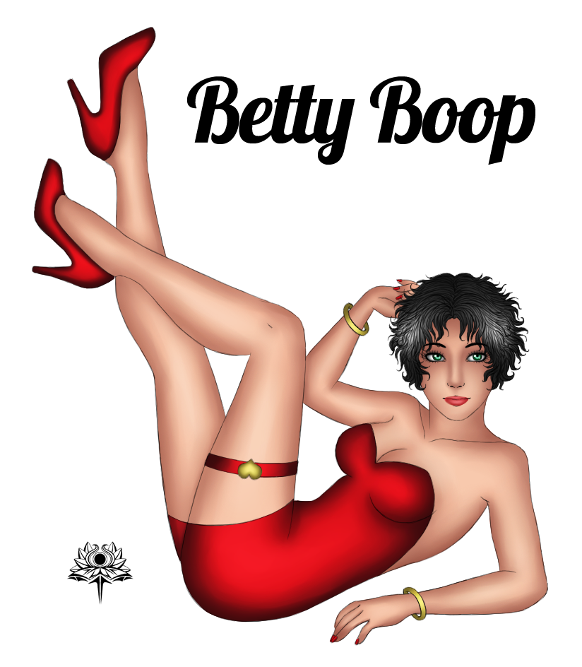artist_request betty_boop betty_boop_(series) big_breasts breasts cleavage smile