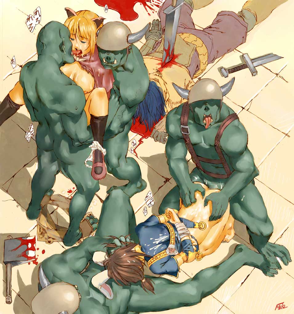 1boy 2girls 5boys anal animal_ears archer archer_(ragnarok_online) armor axe bad_end barefoot bdsm big_breasts blonde_hair blood bondage bottomless breastplate breasts breasts_apart broken broken_sword broken_weapon brown_hair bunny_ears cat_ears censored clothes_pull clothing cum death doggy_position double_penetration extreme_content feet fellatio female game_over group group_sex guro hand_on_head headwear helmet hetero kissing male male/female merchant merchant_(ragnarok_online) monster mosaic_censoring multiple_boys multiple_girls nakadashi nipples oral orc orc_warrior_(ragnarok_online) orcs orgy panties panties_around_one_leg panty_pull penetration penis pussy ragnarok_online sex sex_from_behind spitroast spoils sword swordsman_(ragnarok_online) taken_from_behind torn_clothes underwear underwear_pull urakanda vaginal violation weapon white_panties white_underwear