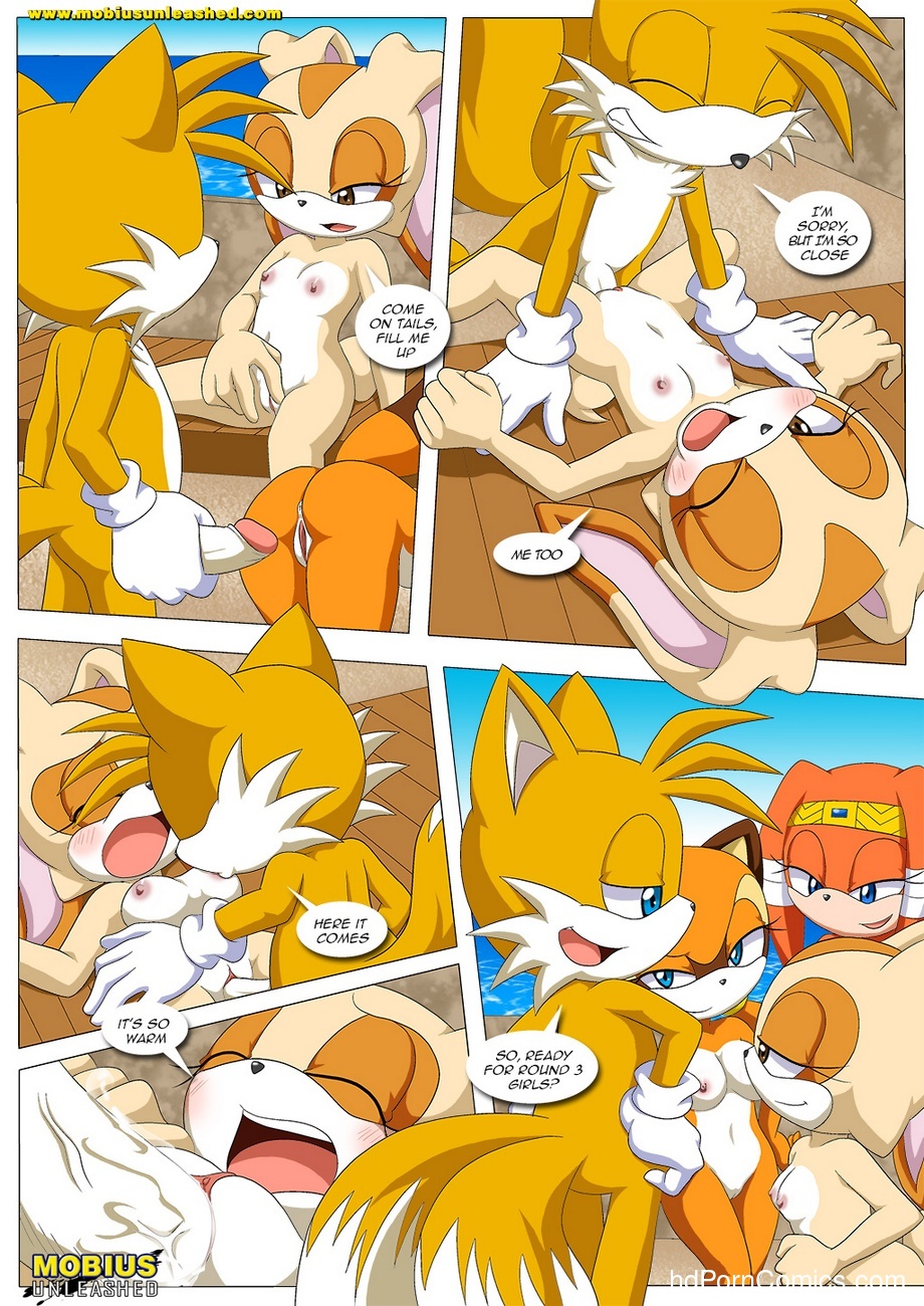 bbmbbf comic cream_the_rabbit creampie cum_in_pussy cum_inside marine_the_raccoon miles_"tails"_prower mobius_unleashed palcomix poolside_fun_extended sega sonic_(series) sonic_the_hedgehog_(series) tikal_the_echidna