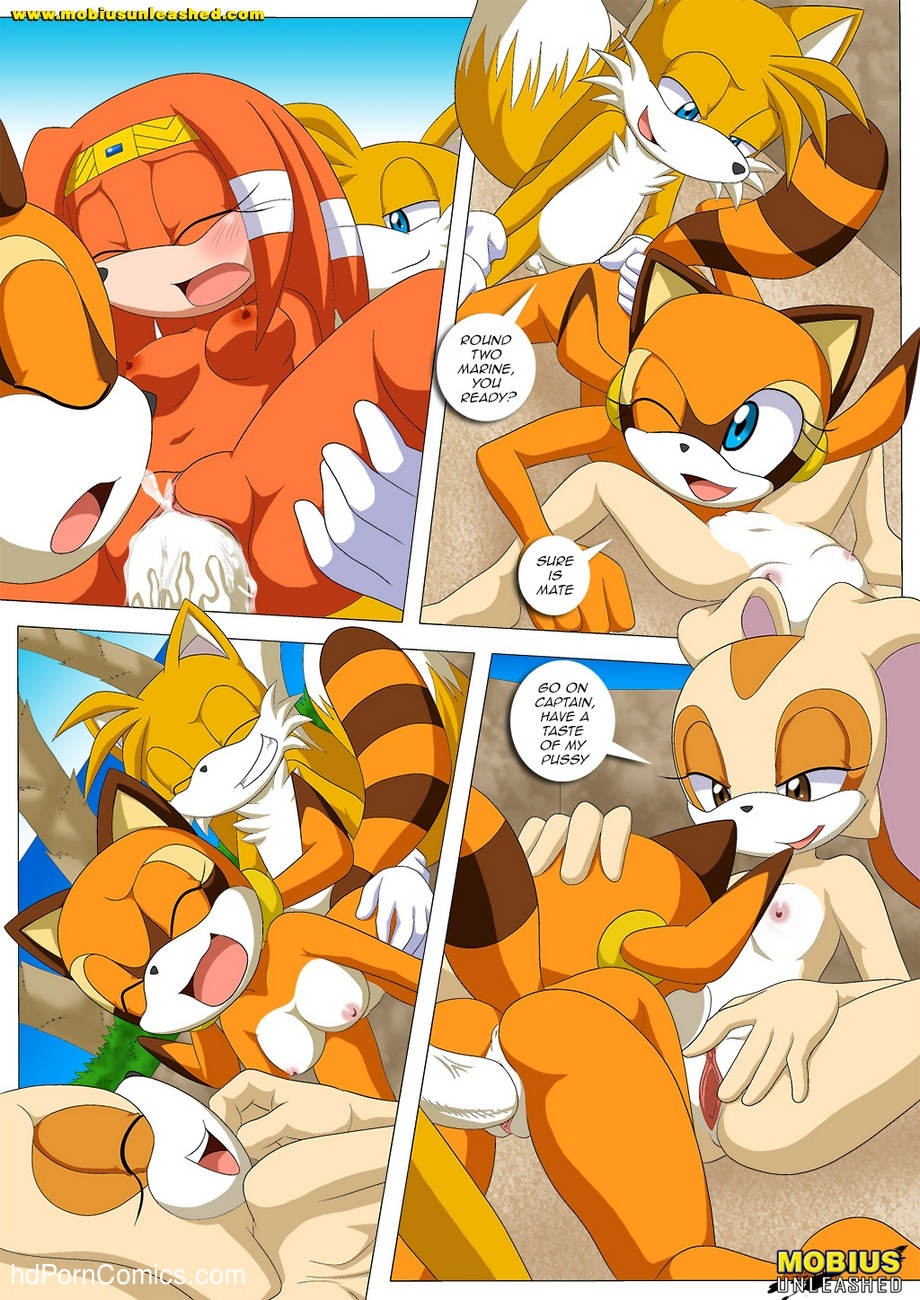 bbmbbf comic cream_the_rabbit cum_in_pussy cum_inside marine_the_raccoon miles_"tails"_prower mobius_unleashed palcomix poolside_fun_extended sega sonic_(series) sonic_the_hedgehog_(series) tikal_the_echidna
