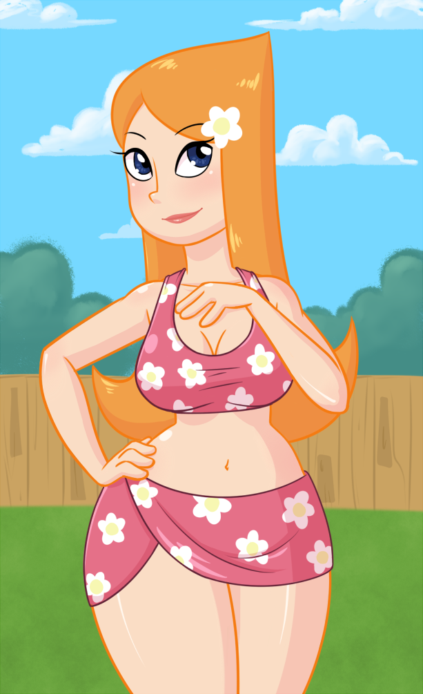 big_breasts breasts candace_flynn cleavage disney phineas_and_ferb rapps