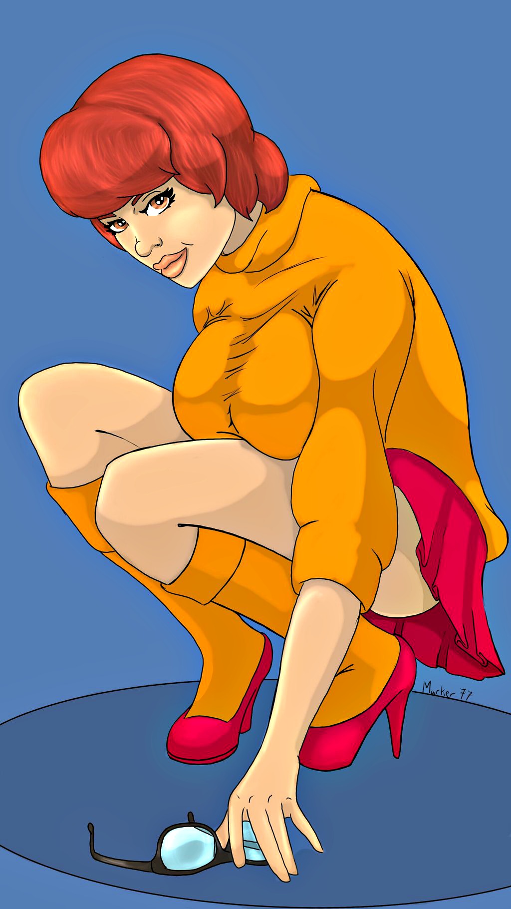 ass breasts scooby-doo shoes skirt solo velma_dinkley