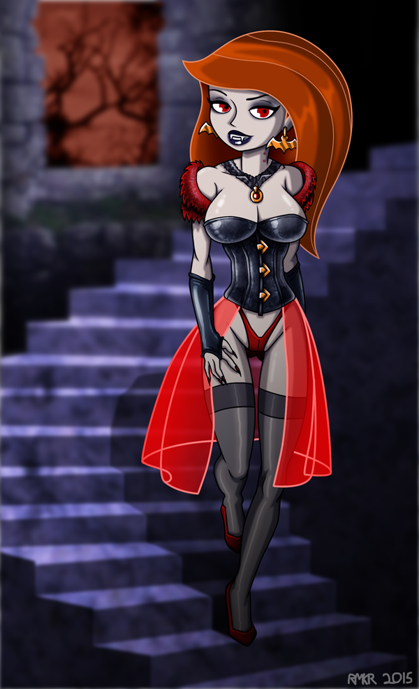 big_breasts breasts cleavage corruption disney kim_possible kimberly_ann_possible re-maker s-maker vampire