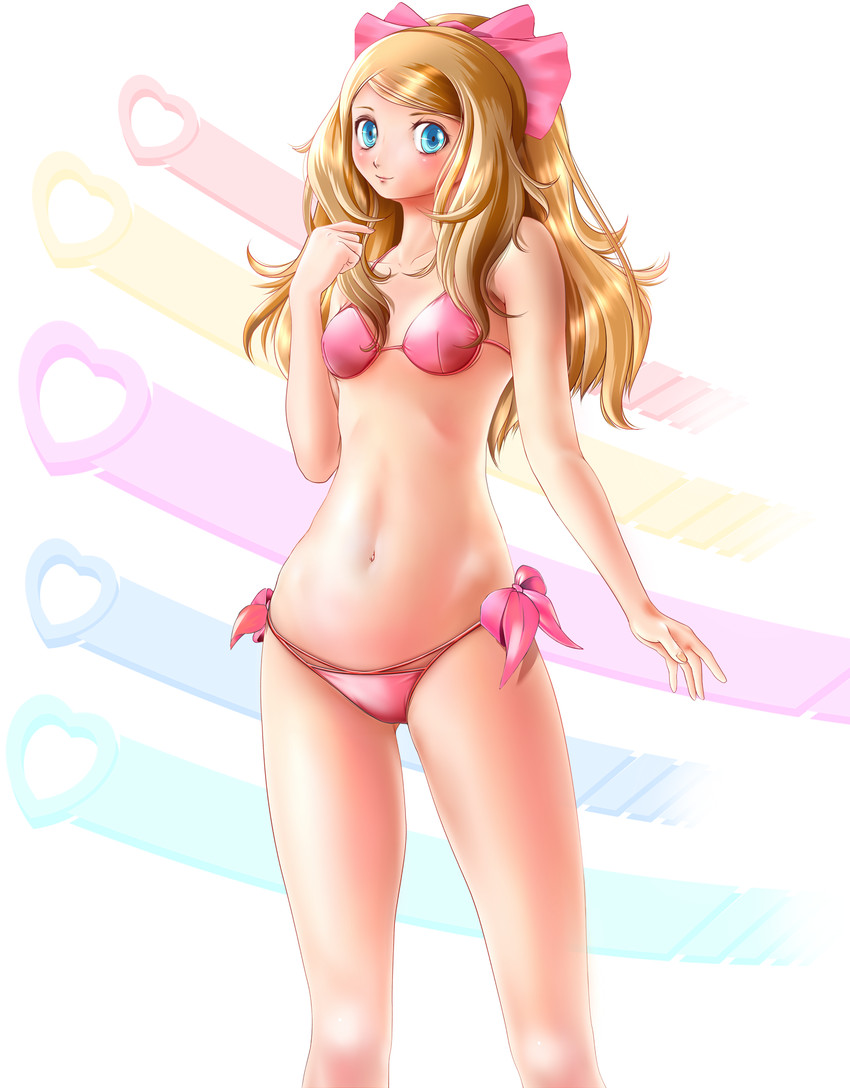 alluring bikini bra panties pokemon pokemon_xy serena serena_(pokemon) underwear