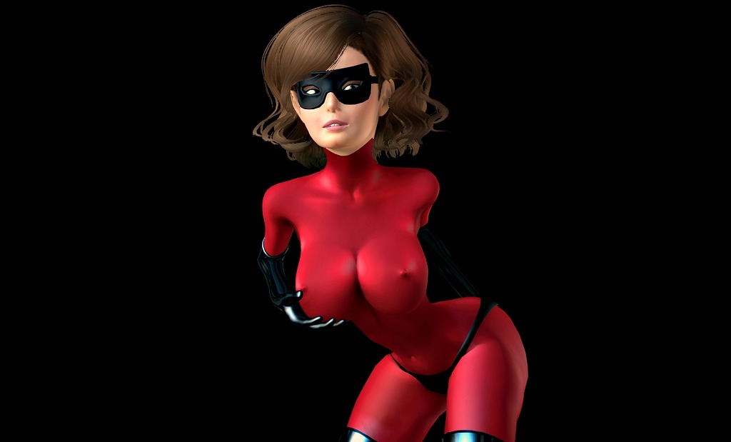 boots breasts gloves helen_parr mask panties the_incredibles