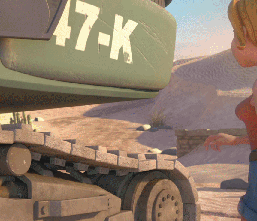 3d ass breasts cleavage gif round_ass sand sara_lavrof shorts tad_the_lost_explorer tank_top walking
