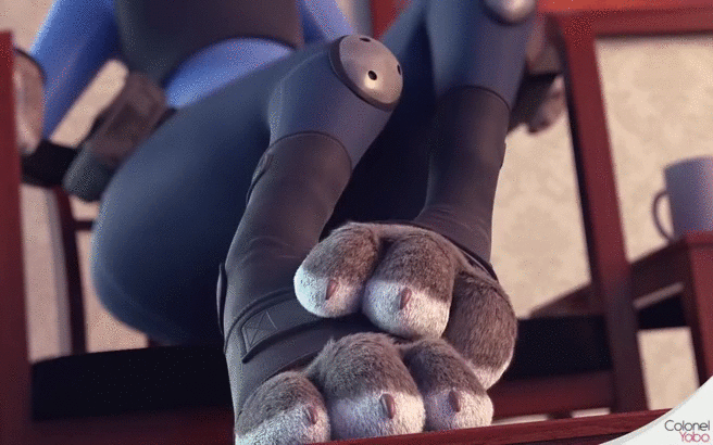 anthro clothing disney feet foot_fetish for_people_with_a_foot_fetish furry judy_hopps police uniform zootopia
