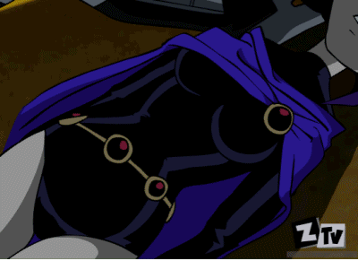 1boy 1girl animated animated_gif breasts dc dc_comics deathstroke female gif male nipples nude pussy raven_(dc) slade tagme teen_titans