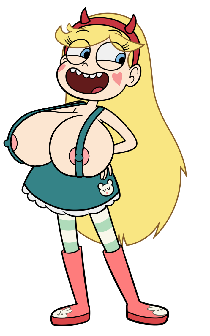 big_breasts breasts edit half-dressed happy smile star_butterfly star_vs_the_forces_of_evil