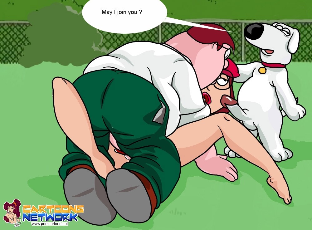 1girl 2boys brian_griffin cartoons_network dog family_guy father_&amp;_daughter father_and_daughter incest meg_griffin missionary peter_griffin vaginal