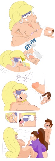 big_ass big_breasts breasts cum dipper_pines fellatio gravity_falls incest mabel_pines oral pacifica_northwest