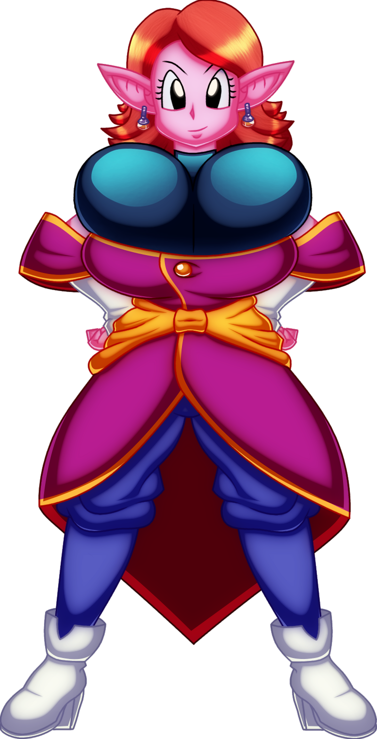 big_breasts breasts chaossabre clothed dragon_ball dragon_ball_xenoverse dragon_ball_z supreme_kai_of_time