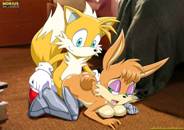 archie_comics bbmbbf bunnie_rabbot from_behind miles_"tails"_prower mobius_unleashed multiple_tails palcomix sega sex sonic_(series) sonic_the_hedgehog sonic_the_hedgehog_(series) tail