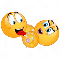 breast emoji grin licking tagme