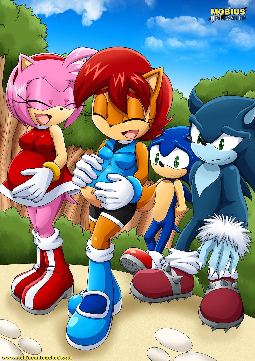 amy_rose archie_comics bbmbbf impregnation mobius_unleashed palcomix pregnant pregnant_belly sally_acorn saturday_night_fun_4 sega sonic_(series) sonic_the_hedgehog sonic_the_hedgehog_(series) sonic_the_werehog