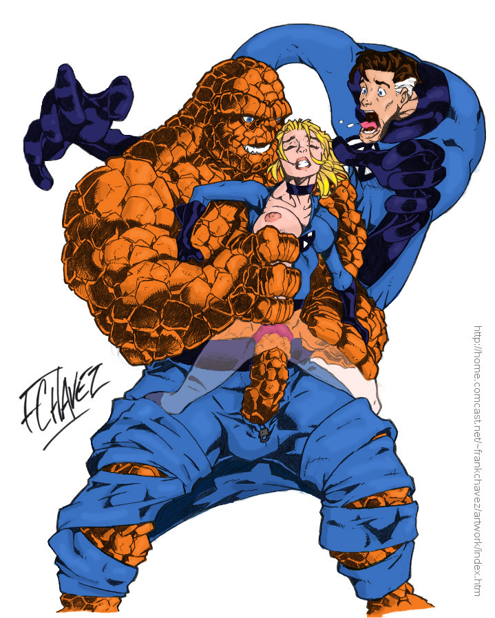 ben_grimm fantastic_four frank_chavez invisible_woman marvel mister_fantastic reed_richards sue_storm the_thing