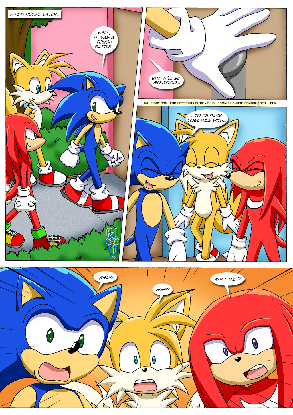 bbmbbf comic ega knuckles_the_echidna miles_"tails"_prower mobius_unleashed palcomix se sega sonic_(series) sonic_the_hedgehog sonic_the_hedgehog_(series) tagme when_the_guys_are_away