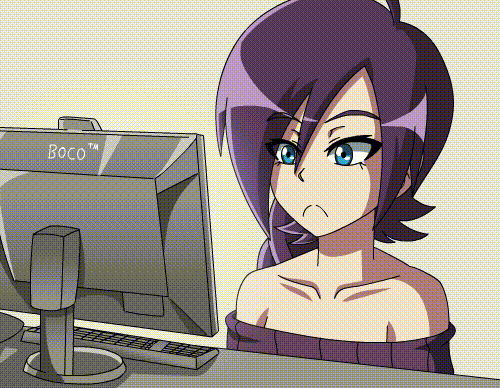 1girl clothed computer funny gif zone-tan